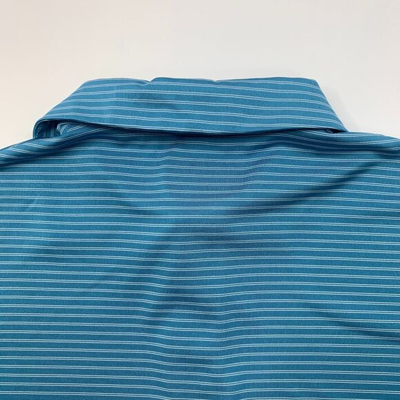 Ben Hogan Polo Shirt Mens S Small Niagra Blue Striped Performance Golf - Picture 9 of 11